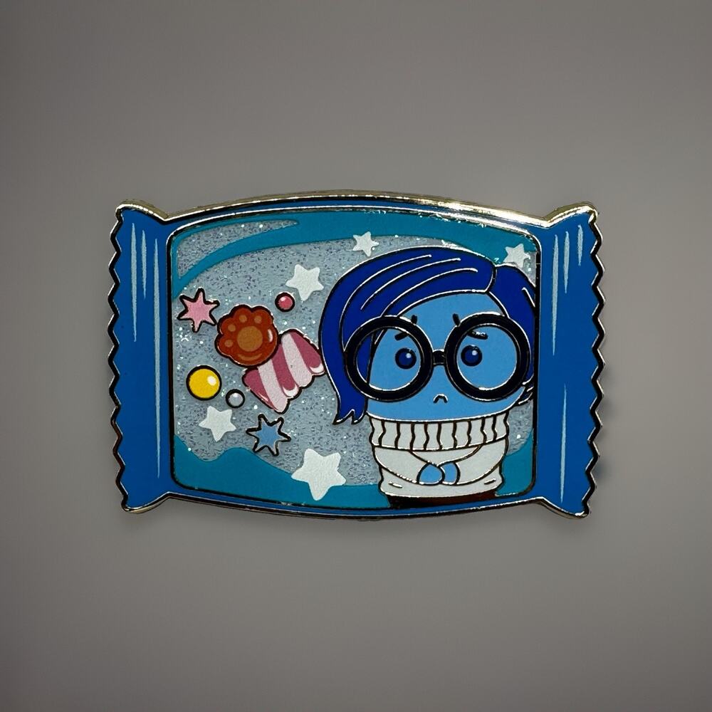 Disney Pixar Candy Blind Enamel Pin Hot Topic New Open Box SADNESS Inside Out
